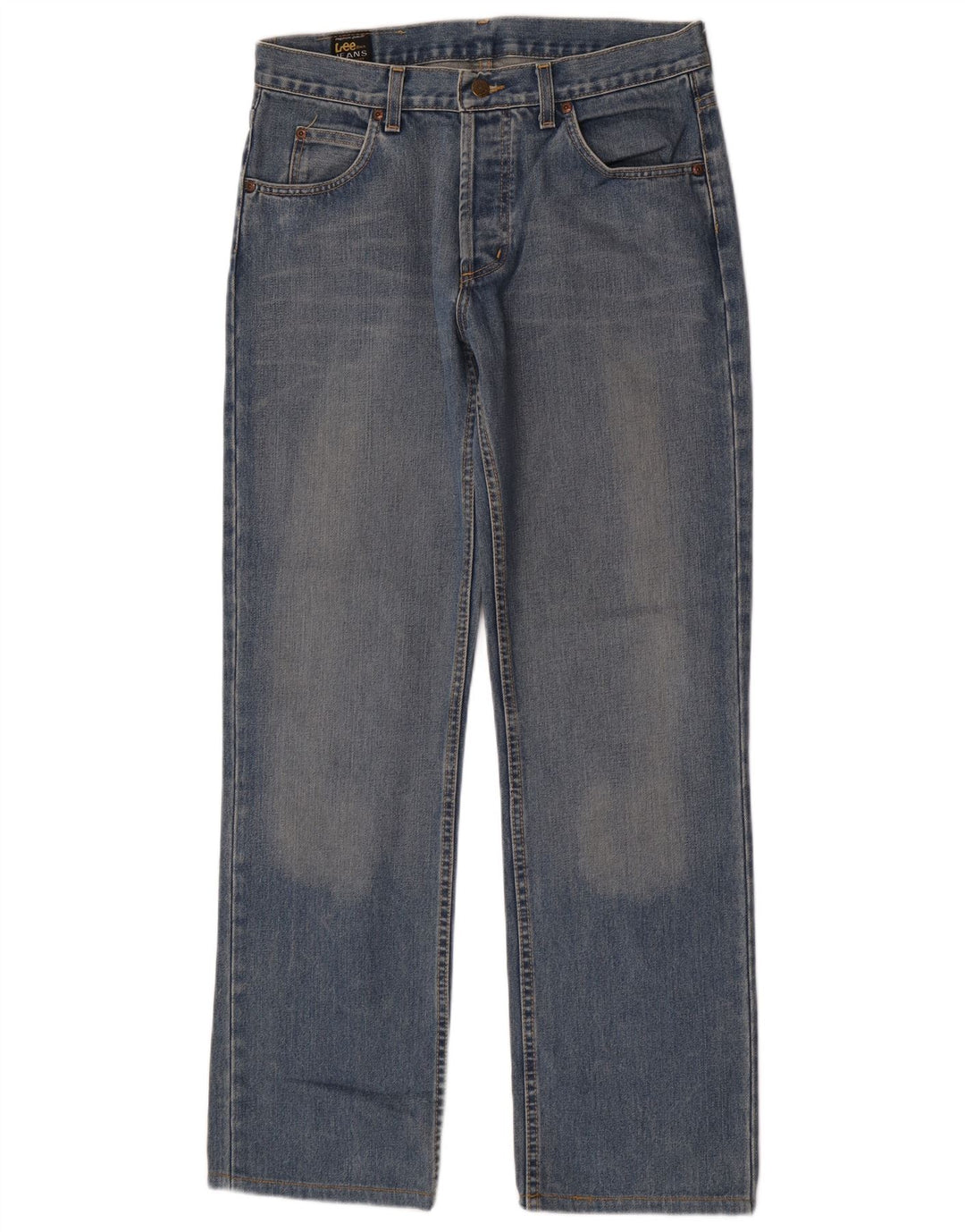 Lee Straight Jeans til mænd W33 L31 blå bomuld