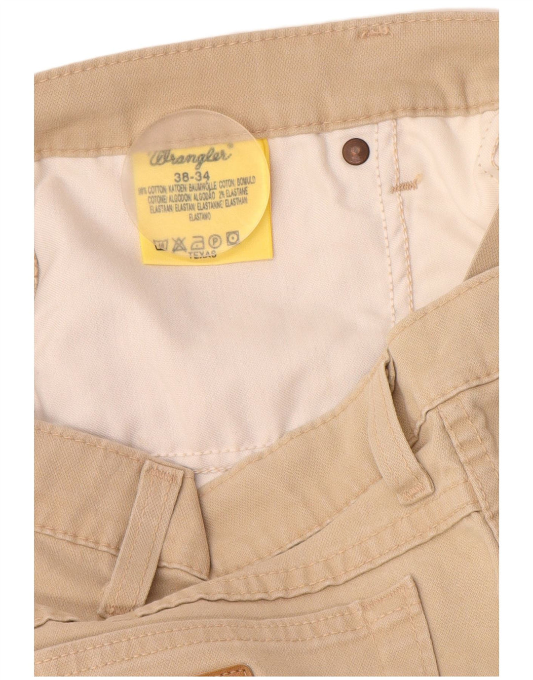 WRANGLER Herre Texas Casual Bukser W38 L32 Beige Bomuld