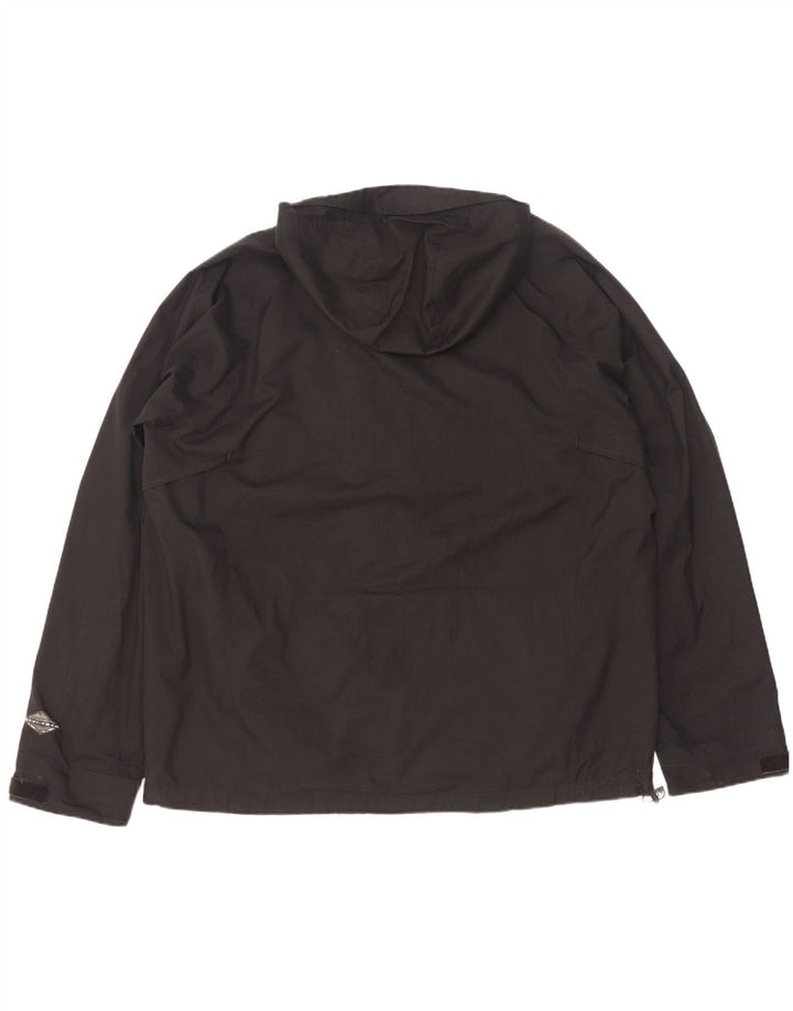 Columbia Regnjakke med hætte i titan til mænd UK 42 XL Sort Polyester