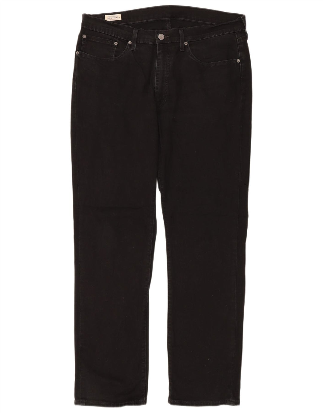 LEVI'S Straight jeans til mænd W36 L32 sort bomuld