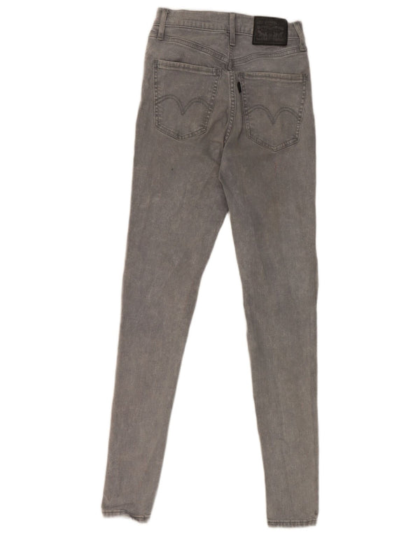 Levi's Kvinder Mile High Super Skinny Jeans W26 L30 Grå Bomuld