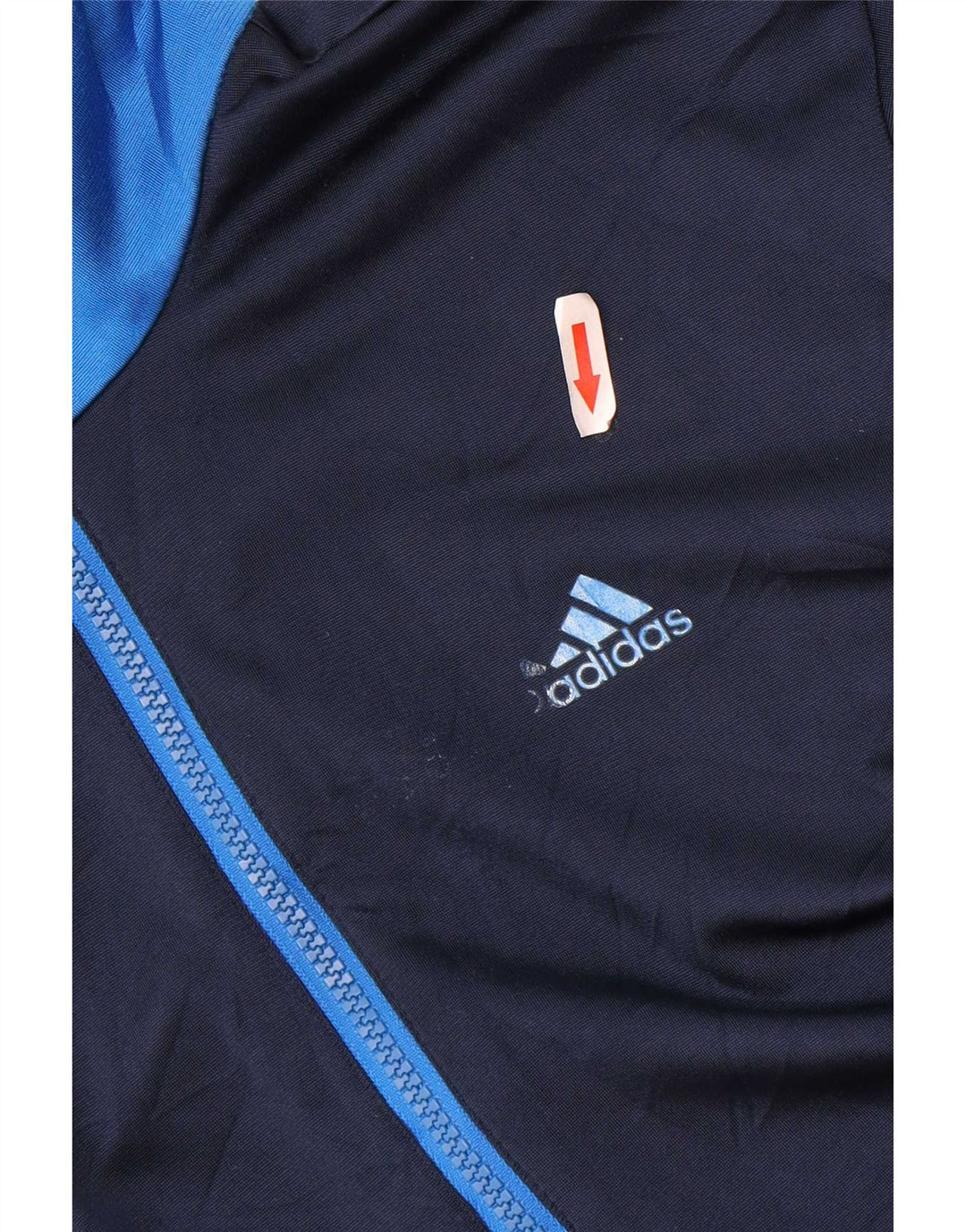 Adidas Træningsdragt til mænd Topjakke UK 38/40 Medium Navy Blue Polyester