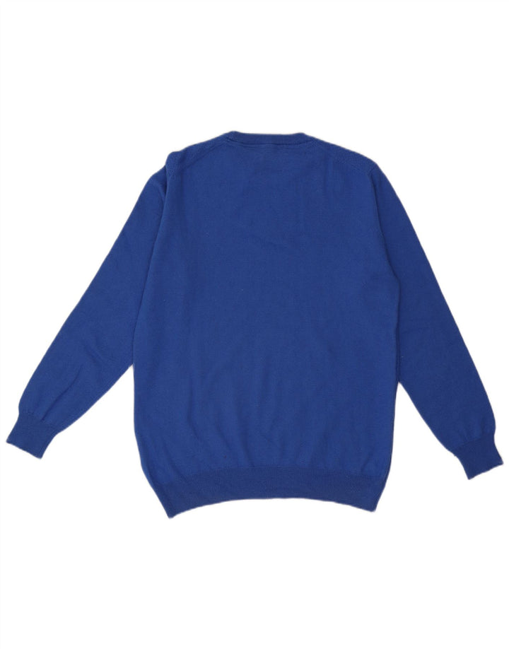 Harmont & Blaine Herre sweater med rund hals XL blå uld