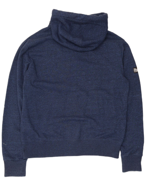 Superdry Hættetrøje med lynlås til mænd 2XL marineblå bomuld