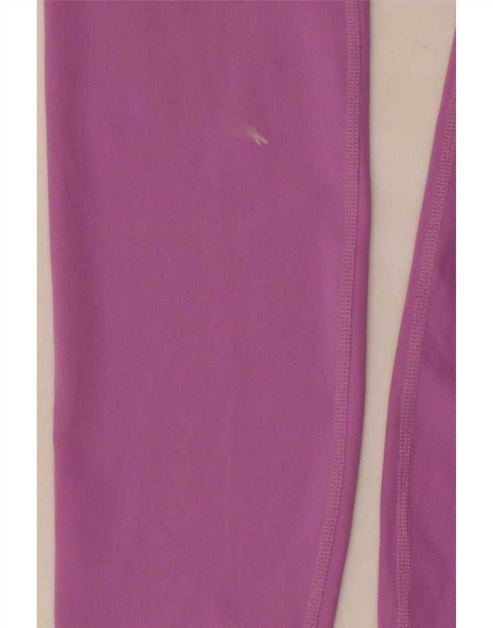 Nike Dame Dri Fit Grafiske Leggings UK 8 Small Pink