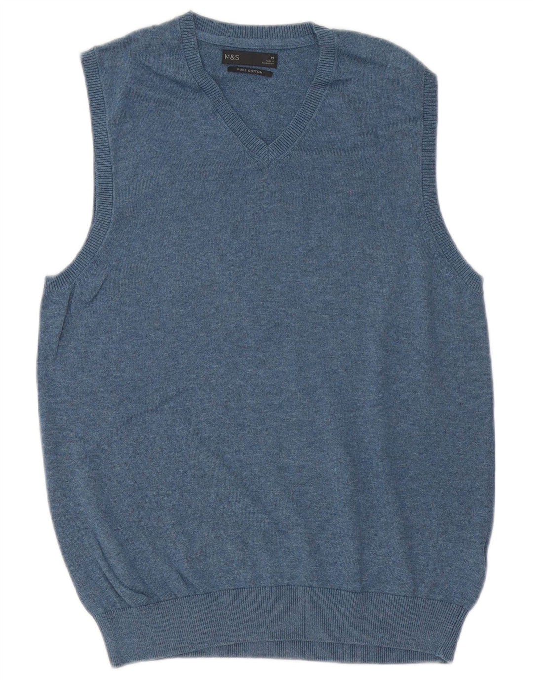 Marks & Spencer Herrevest Tank Top Medium Blue Bomuld