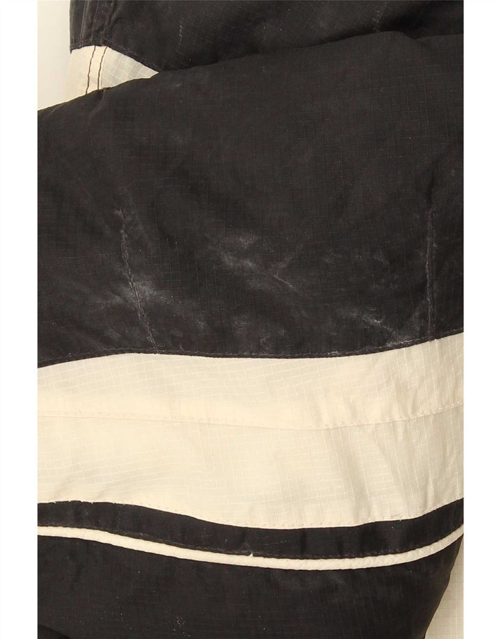 Ellesse Womens Oversized Windbreaker Jacket UK 10 Small Black Colourblock