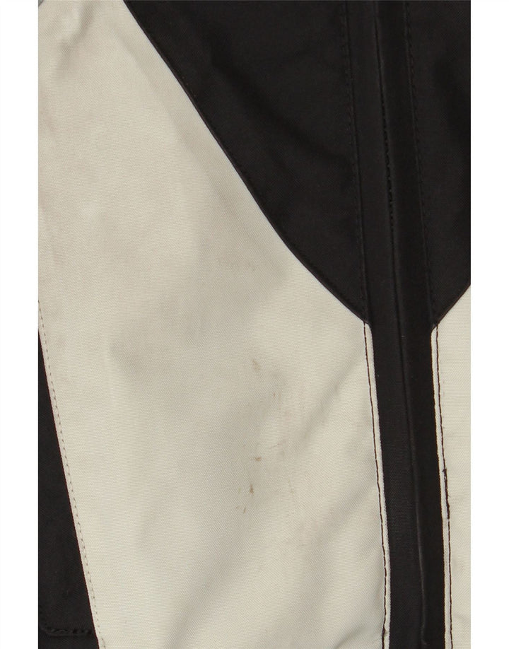 Spyke Herre Graphic Bomber Jacket UK 40 Large Black Colourblock Biker