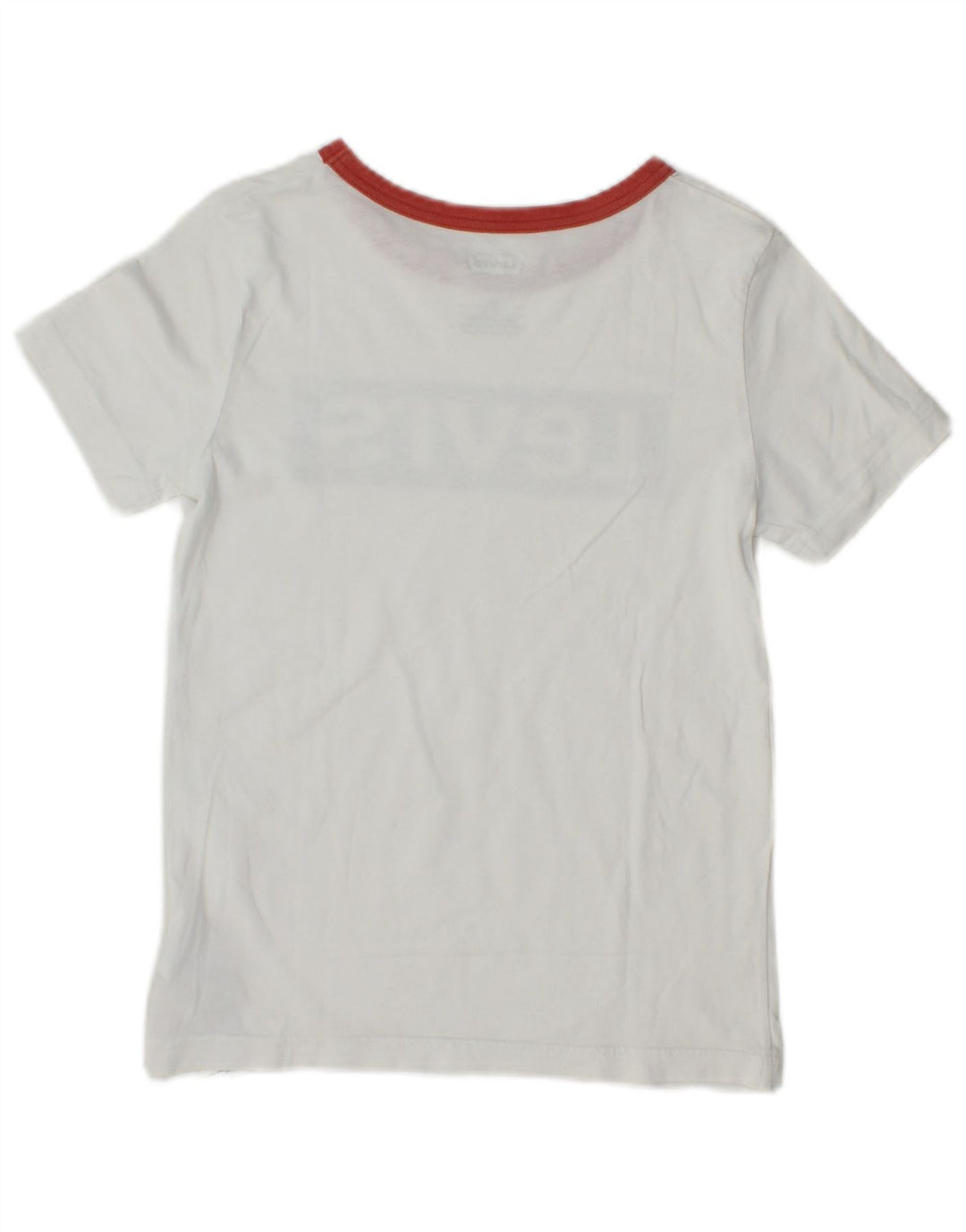 LEVI'S drenge grafisk T-shirt top 9-10 år hvid bomuld