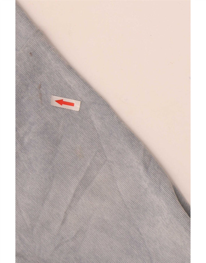 Zara Damefløjlsskjorte UK 14 Medium Blue Polyester