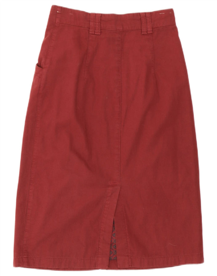 Vintage dame midi nederdel IT 40 Medium Bourgogne bomuld
