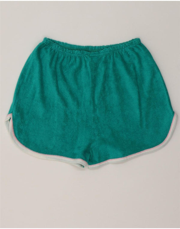 Claude De Pierre Sportsshorts til kvinder UK 16 Stor grøn stribet bomuld