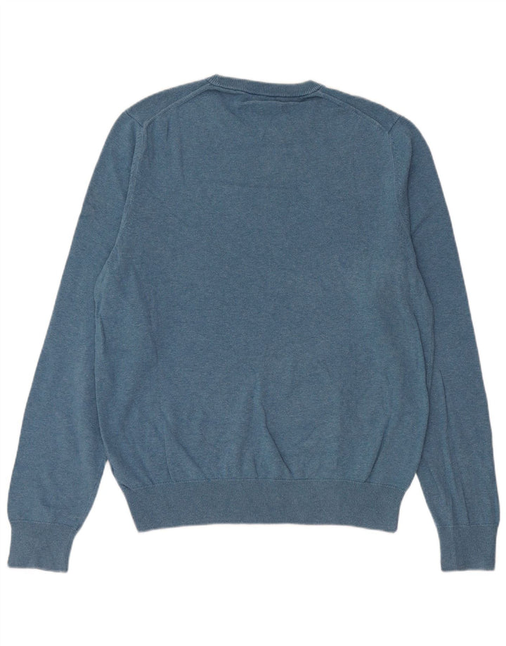 Marks & Spencer Herre sweater med rund hals, mellemblå bomuld