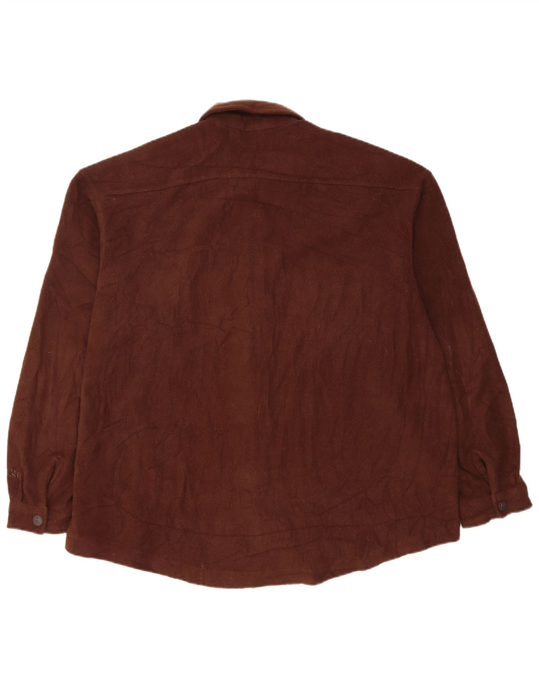 Ellesse Herre Fleece Loose Fit skjorte UK 36 Small Brown Polyester