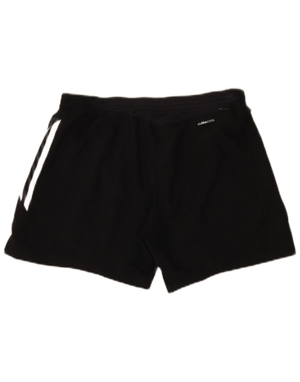 Adidas Womens Climacool Sports Shorts UK 12 Medium Black Polyester