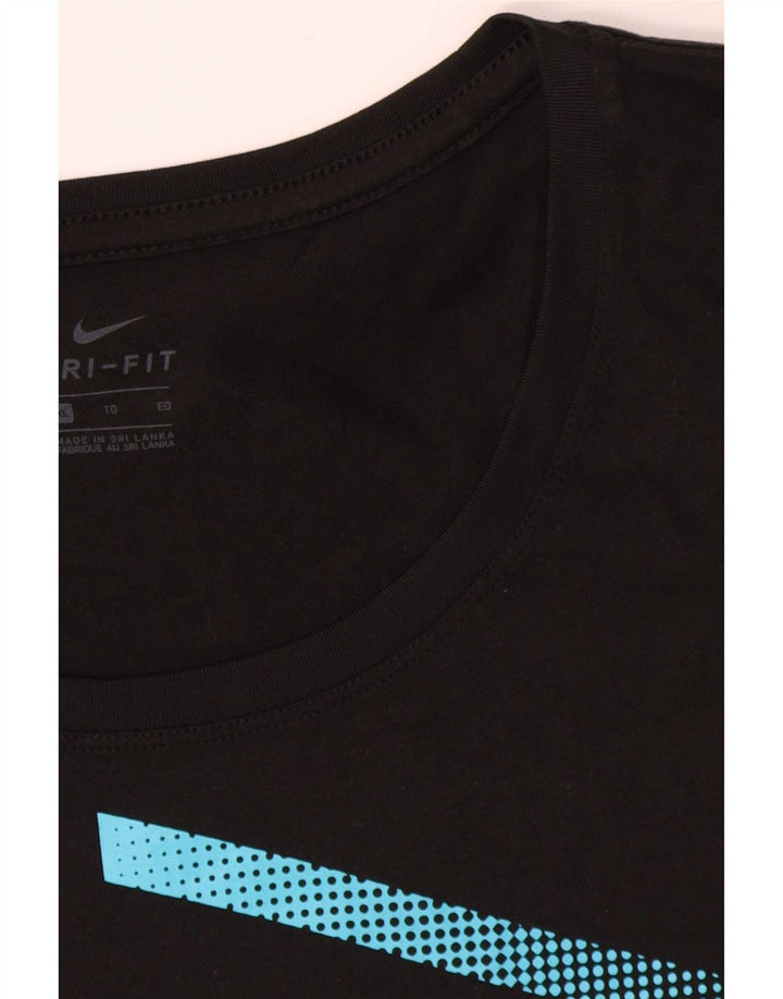 Nike Herre Dri Fit Grafisk T-Shirt Top XL Sort