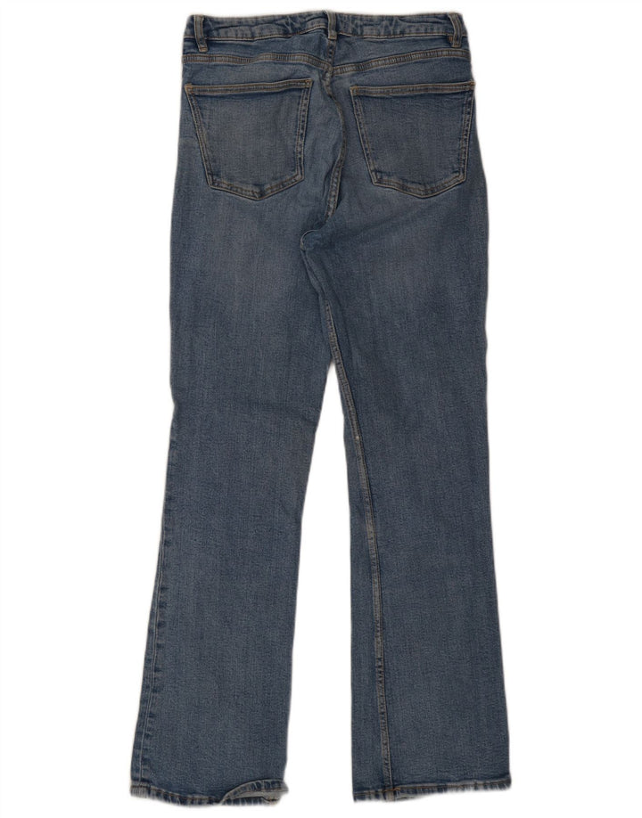 Zara Dame Flared Jeans EU 40 Medium W30 L30 Blå