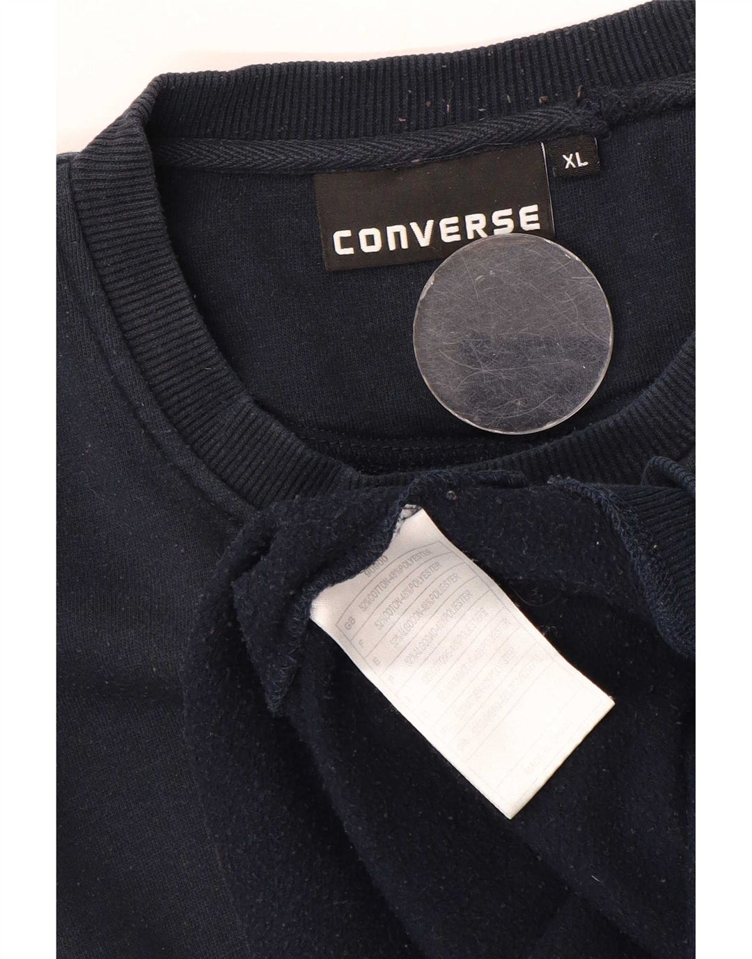 Converse Herre Chuck Taylor Sweatshirt Jumper XL Marineblå Bomuld