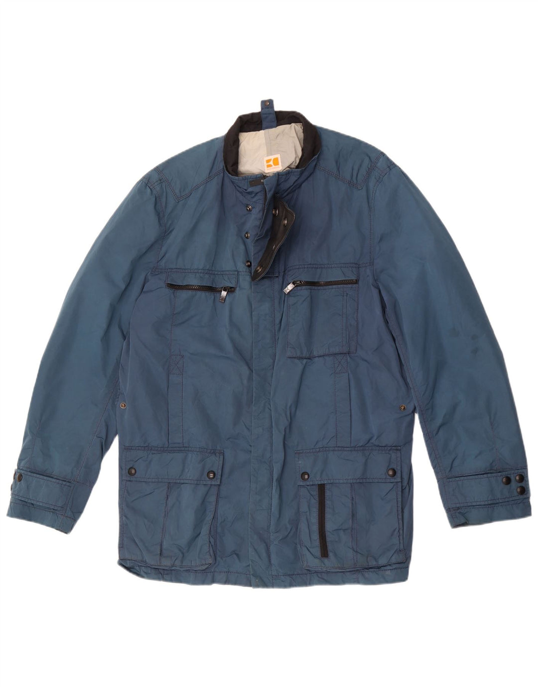 Hugo Boss Herre Utility Jacket EU 54 2XL Blå Polyamid