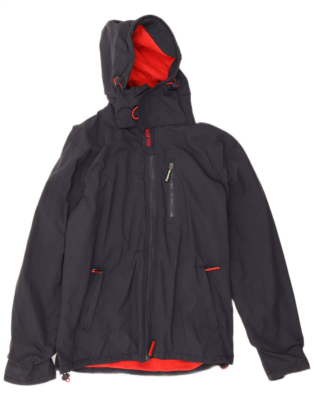 Superdry Windhiker Graphic Windbreaker Jacket UK 42 XL Marineblå