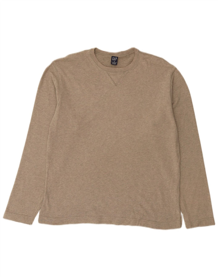 Gap Herre Top Langærmet Medium Beige Bomuld