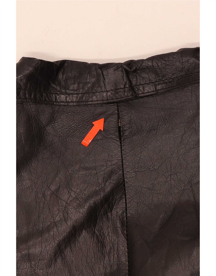 Maxime Dame Læderjakke UK 14 Medium Sort