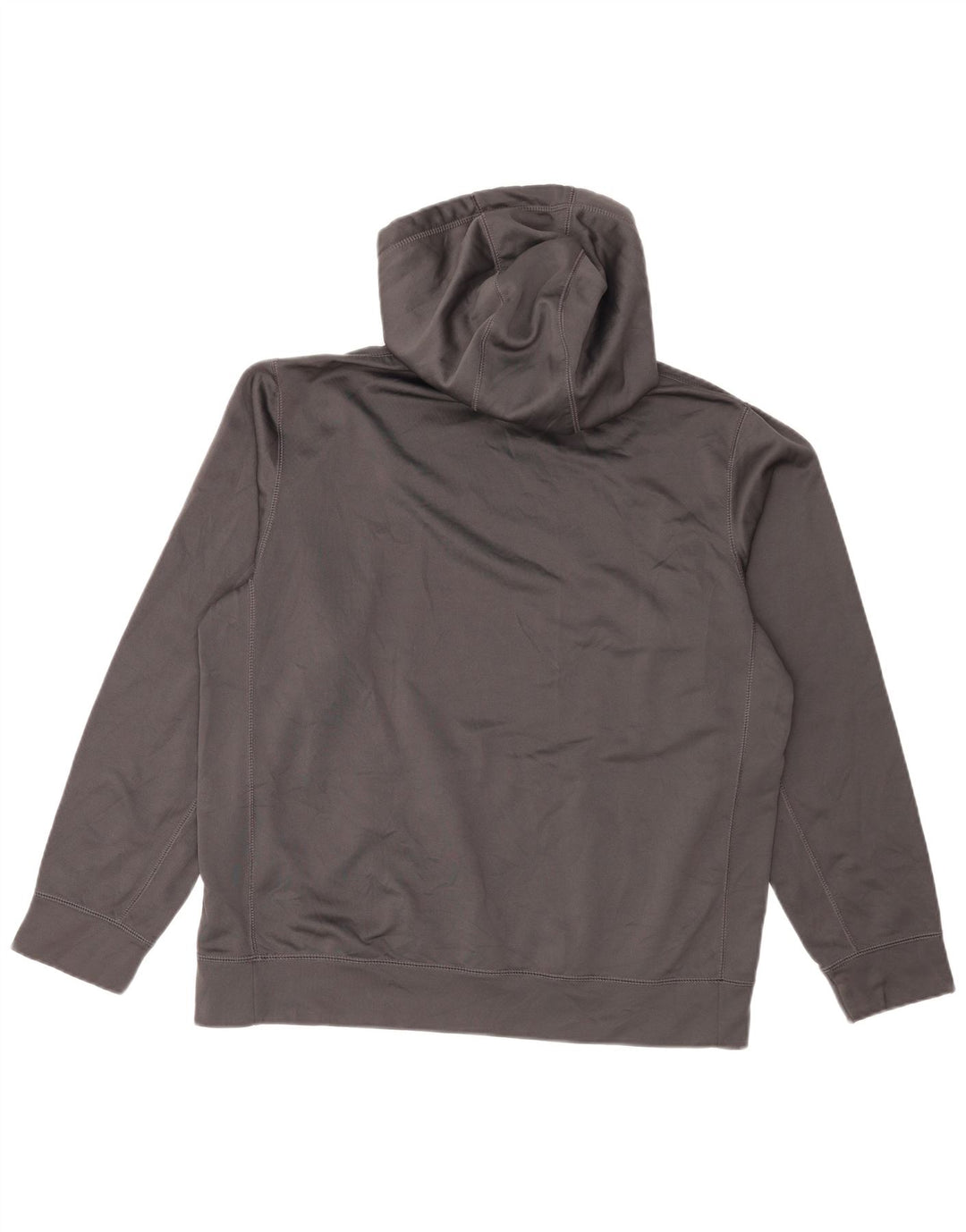 Nike Herre Therma-Fit grafisk hættetrøje Jumper Large Grå Polyester