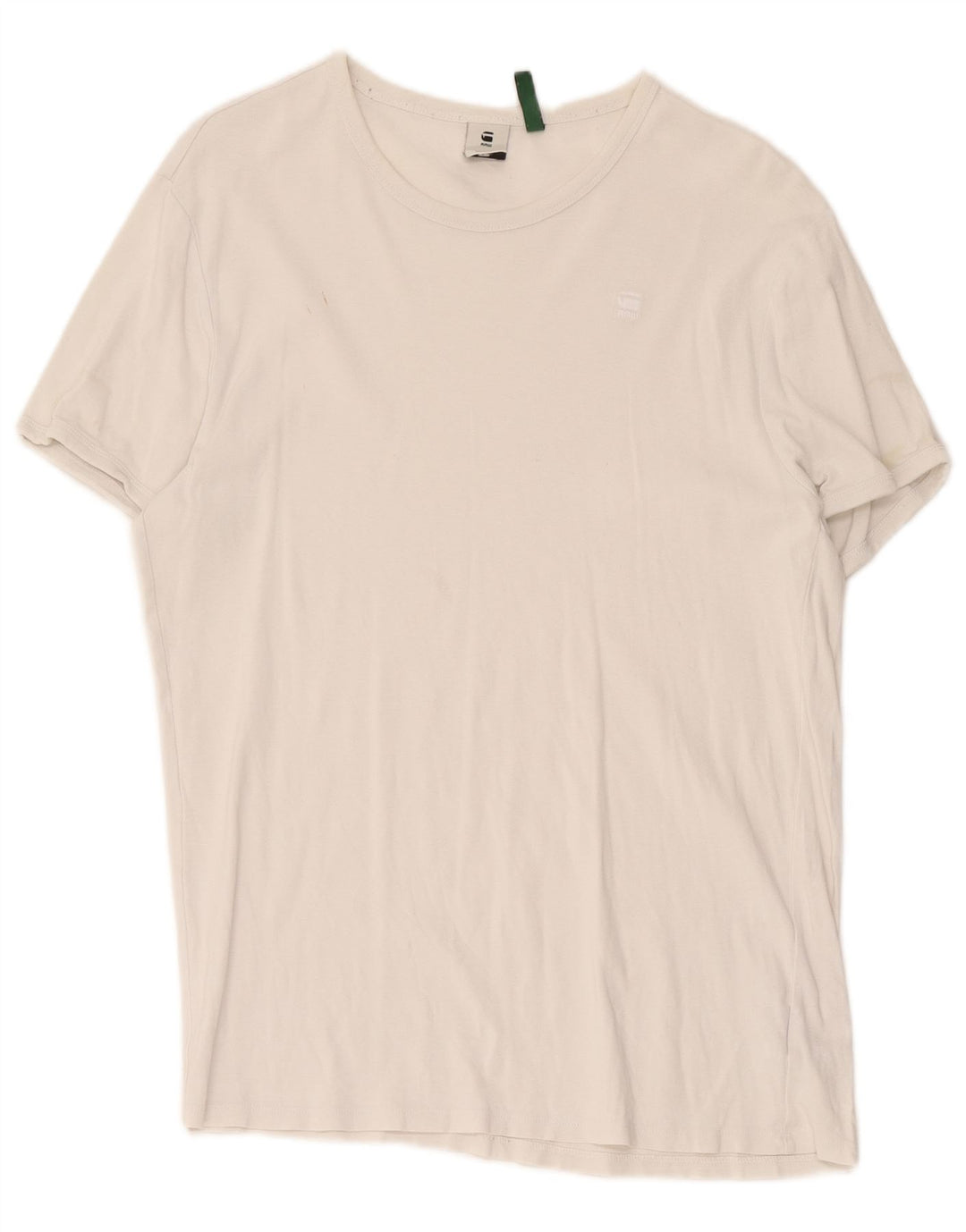 G-Star Herre T-Shirt Top 2XL Hvid Bomuld