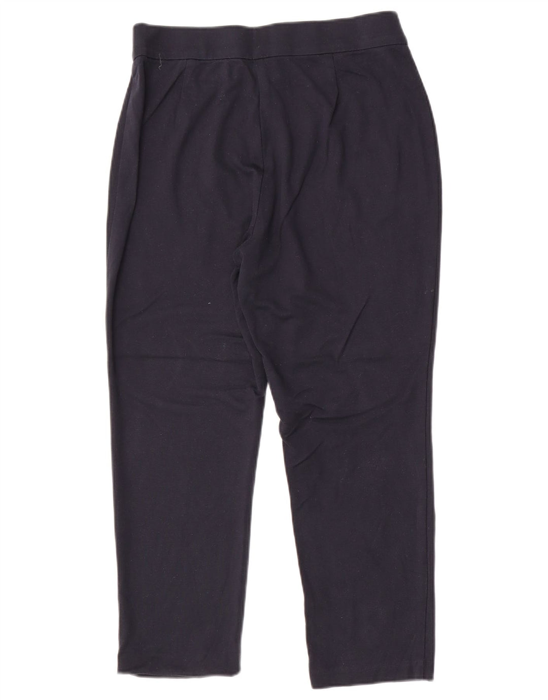Marks & Spencer Dame Cropped Trousers UK 14 Medium W30 L25 Navy Blue