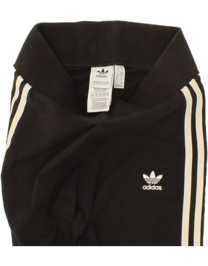 ADIDAS Womens Leggings UK 6 XS Black Cotton Vintage Adidas and Second-Hand Adidas from Messina Hembry 
