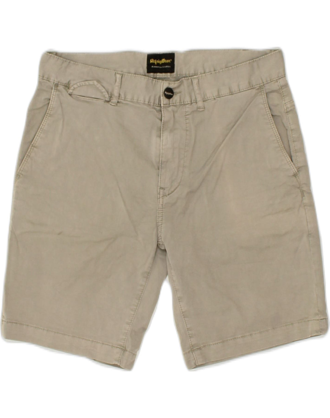 REFRIGIWEAR Womens Casual Shorts W30 Medium  Khaki Cotton | Vintage Refrigiwear | Thrift | Second-Hand Refrigiwear | Used Clothing | Messina Hembry 