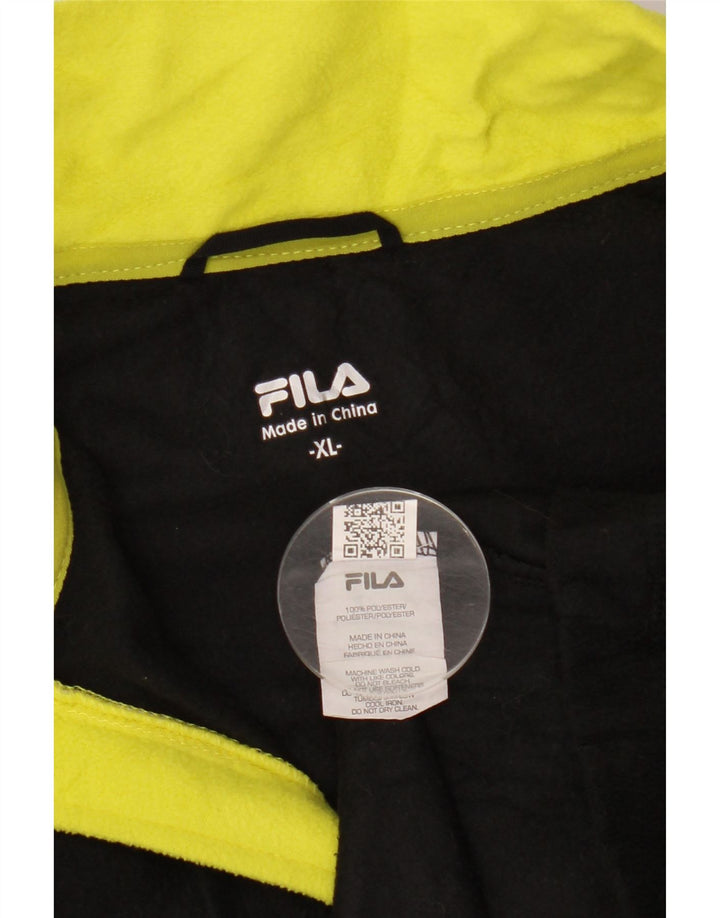 FILA Fleece Jumper med lynlås til mænd XL Sort Polyester