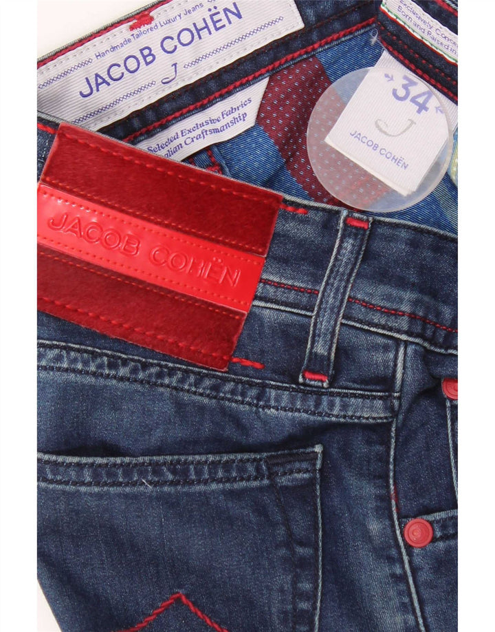 Jacob Cohen Dame Slim Jeans W34 L31 Blå Bomuld