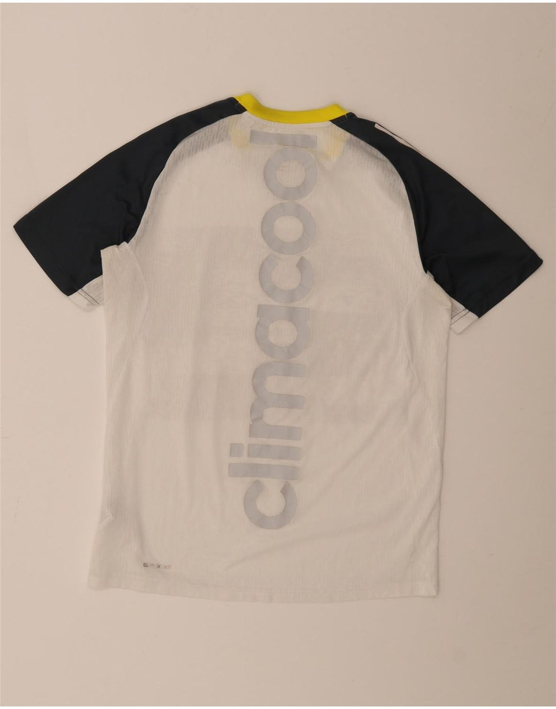 Adidas Herre Climacool Grafisk T-Shirt Top Medium White Colourblock