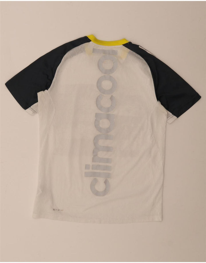 Adidas Herre Climacool Grafisk T-Shirt Top Medium White Colourblock