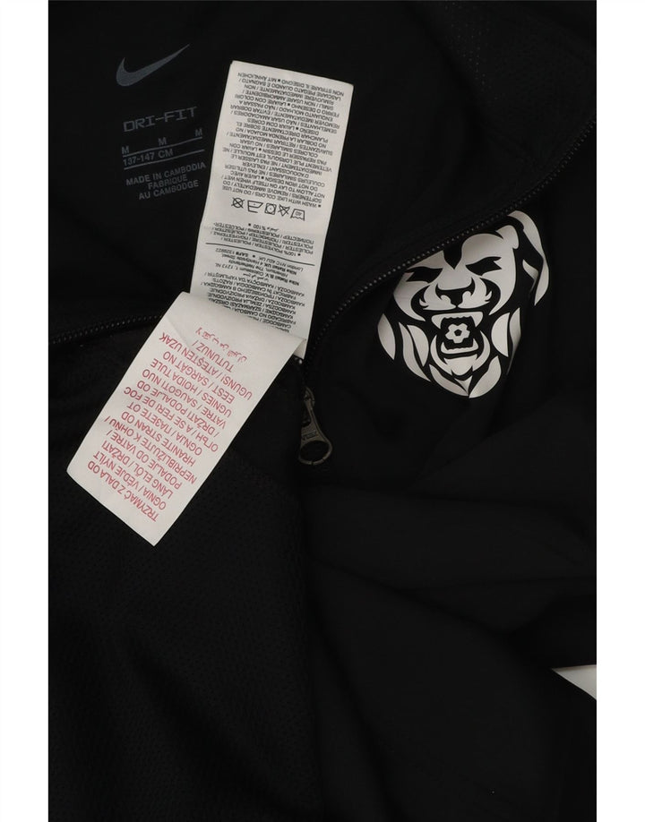 NIKE drenge Dri Fit grafisk træningsdragt topjakke 10-11 år Medium Sort