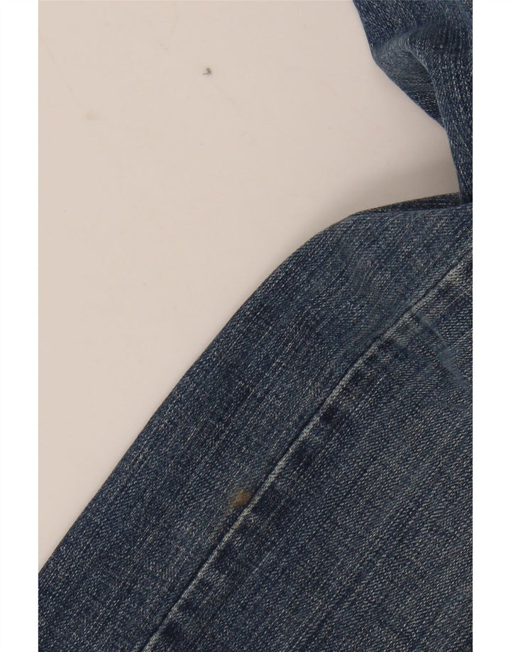 LEVI'S Womens 524 Super Low Skinny Jeans US 7 Medium W30 L31 Navy Blue Vintage Levi's and Second-Hand Levi's from Messina Hembry 