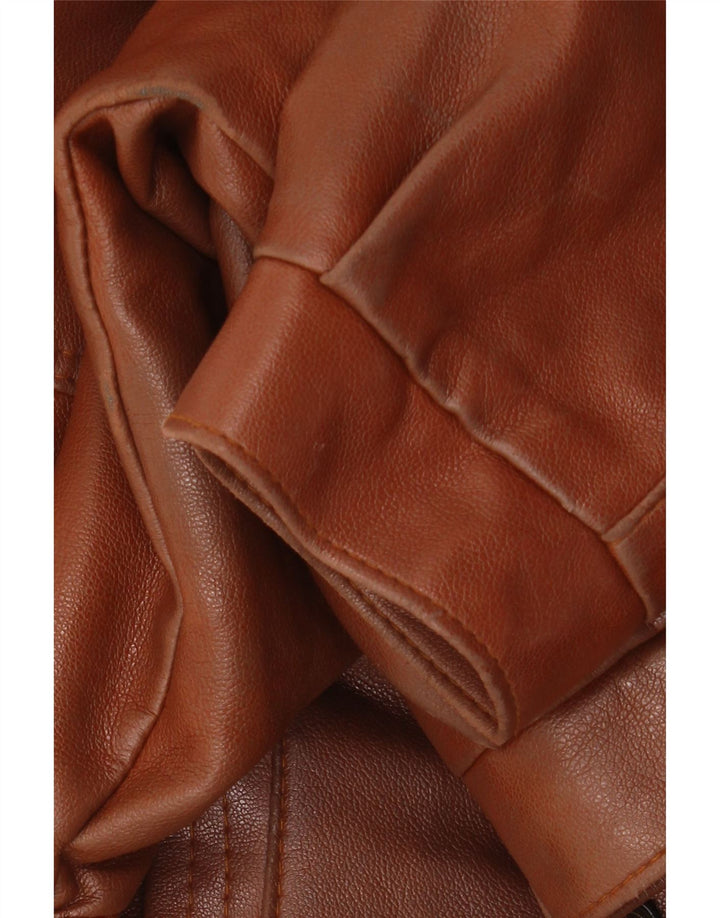 Vintage herre læderjakke UK 38 Medium Brown
