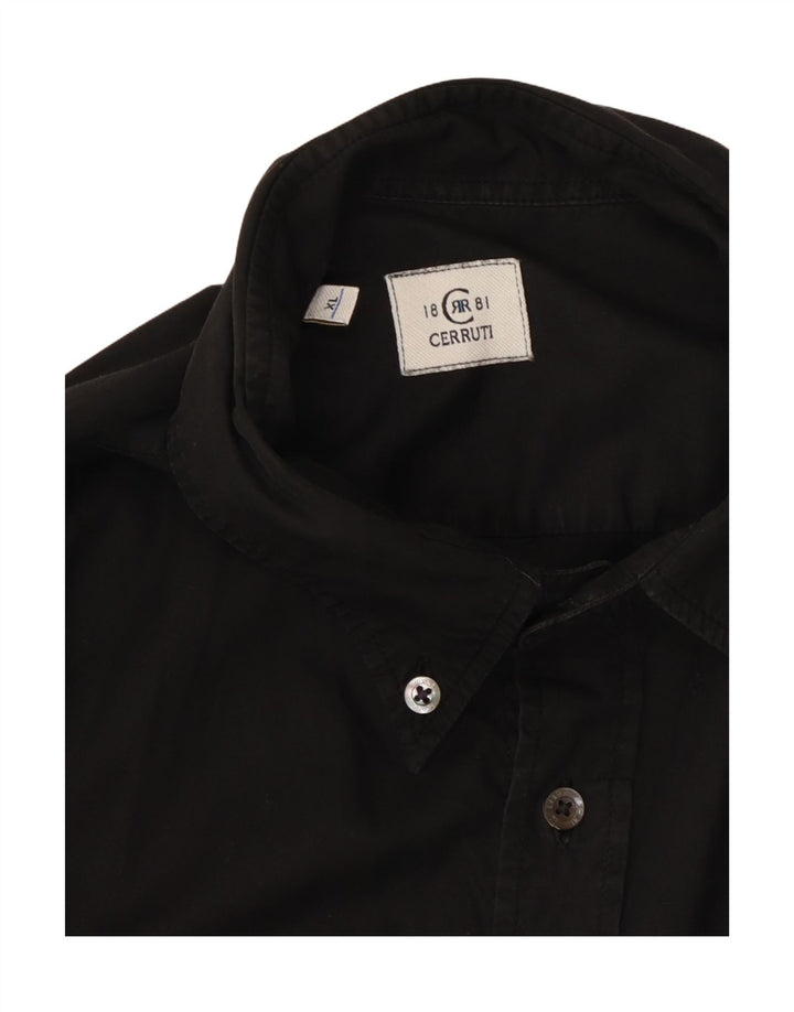 CERRUTI 1881 Herre grafisk skjorte XL sort