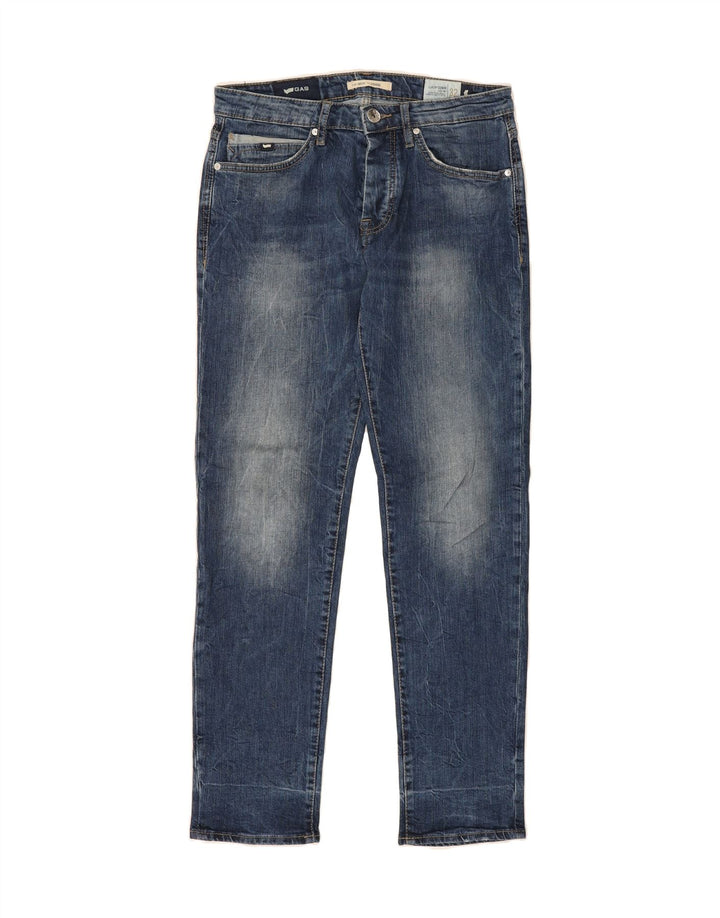 GAS Womens Straight Jeans  W32 L32 Blue Cotton Vintage Gas and Second-Hand Gas from Messina Hembry 