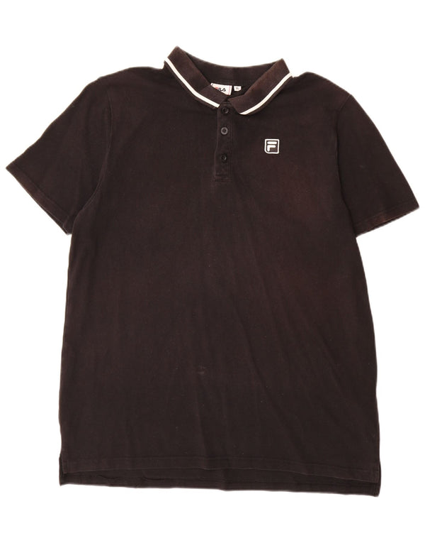 Fila Herre poloshirt XL Sort bomuld