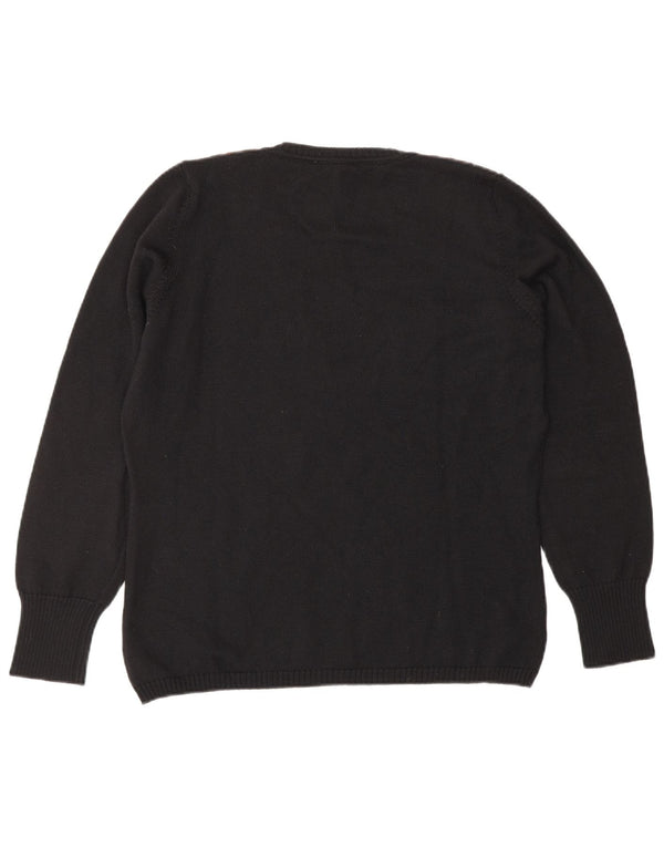 LUISA SPAGNOLI Dame V-hals sweater UK 14 Large Sort