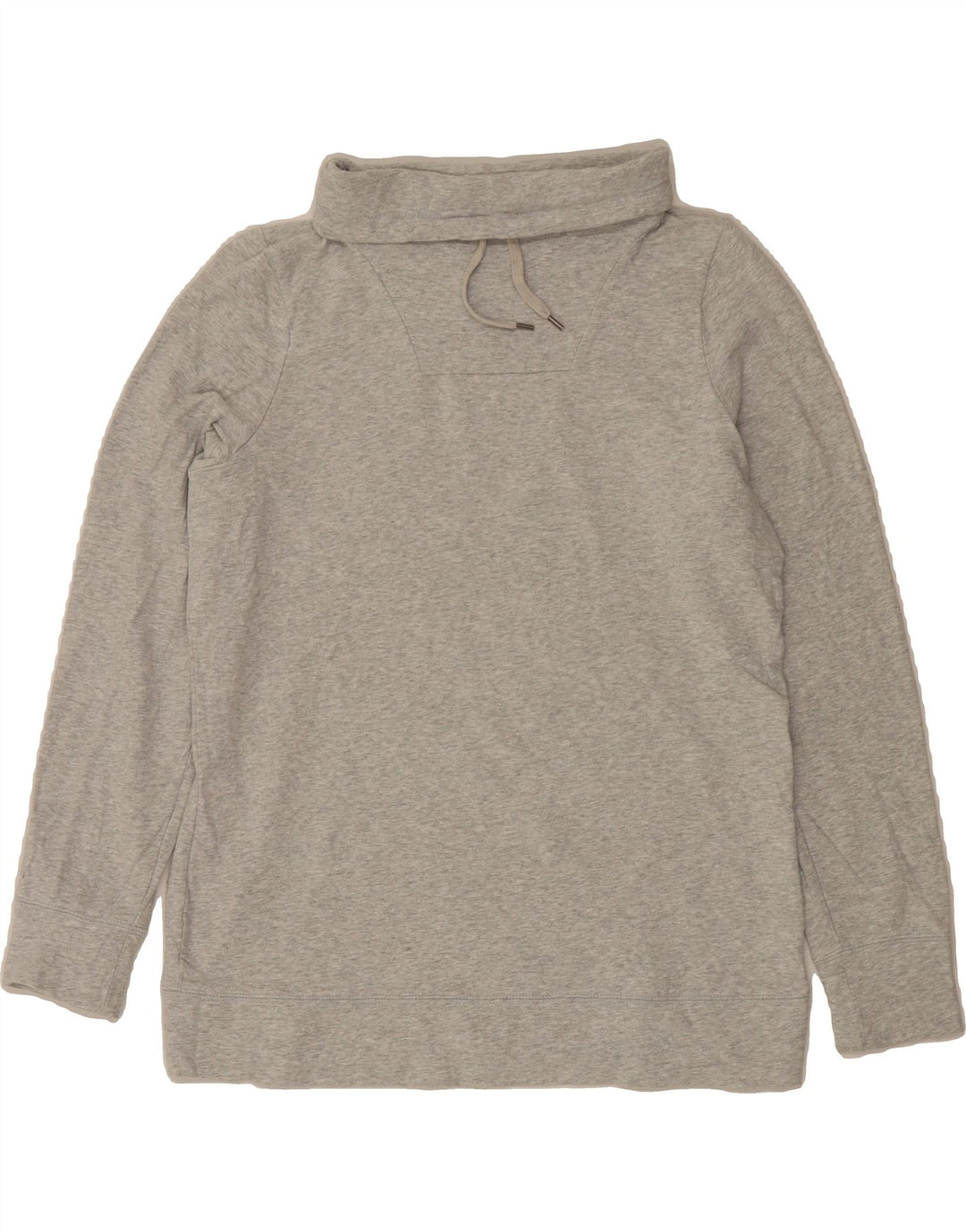 L.L.BEAN Womens Roll Neck Sweatshirt Jumper UK 16 Large Grey Cotton Vintage L.L.Bean and Second-Hand L.L.Bean from Messina Hembry 