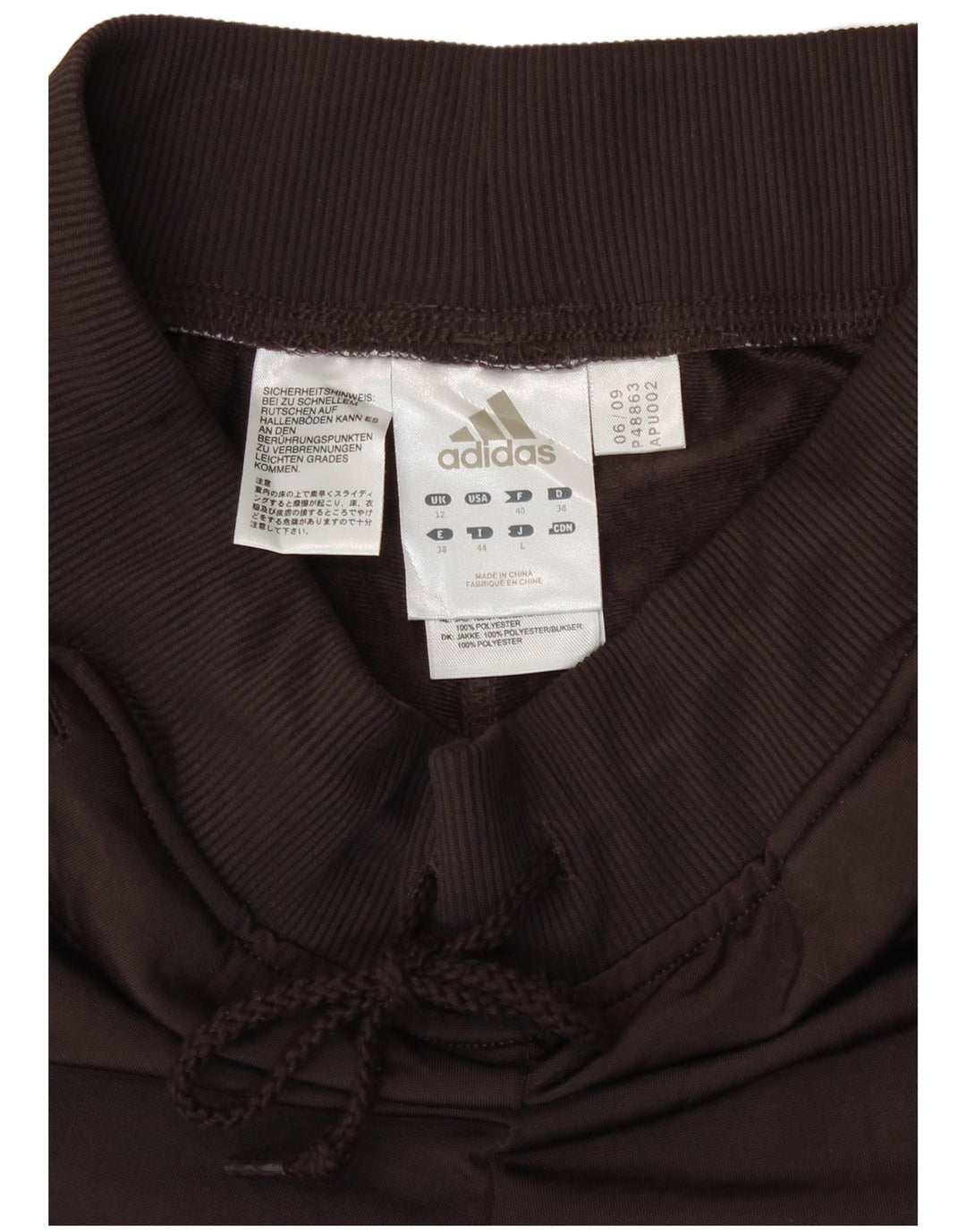 Adidas Træningsdragtsbukser til kvinder UK 12 Medium Brun Polyester