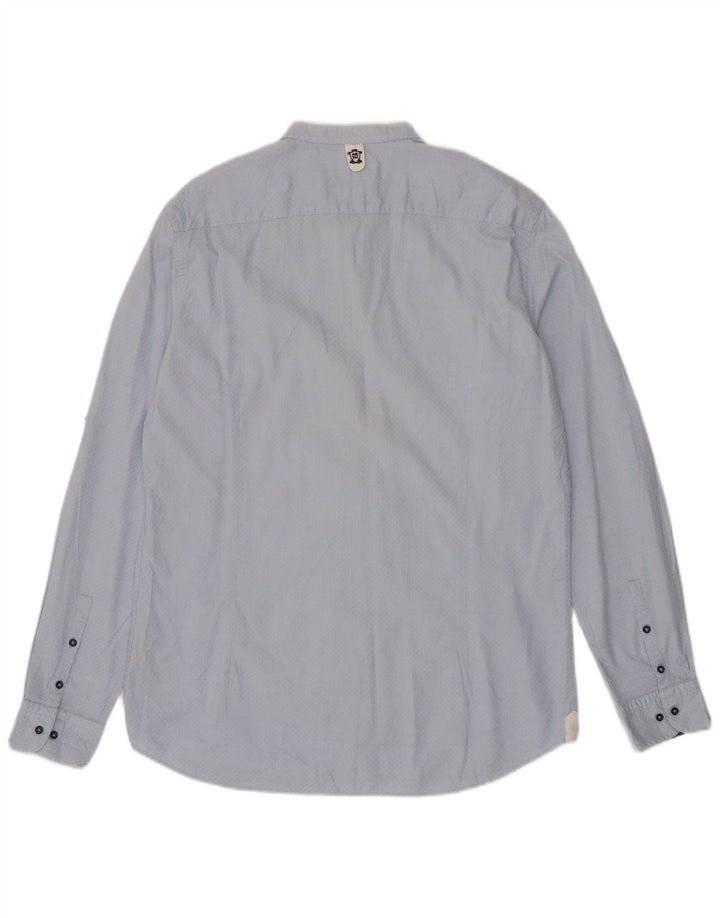 MASSIMO DUTTI Mens Shirt Medium Blue Cotton Vintage Massimo Dutti and Second-Hand Massimo Dutti from Messina Hembry 