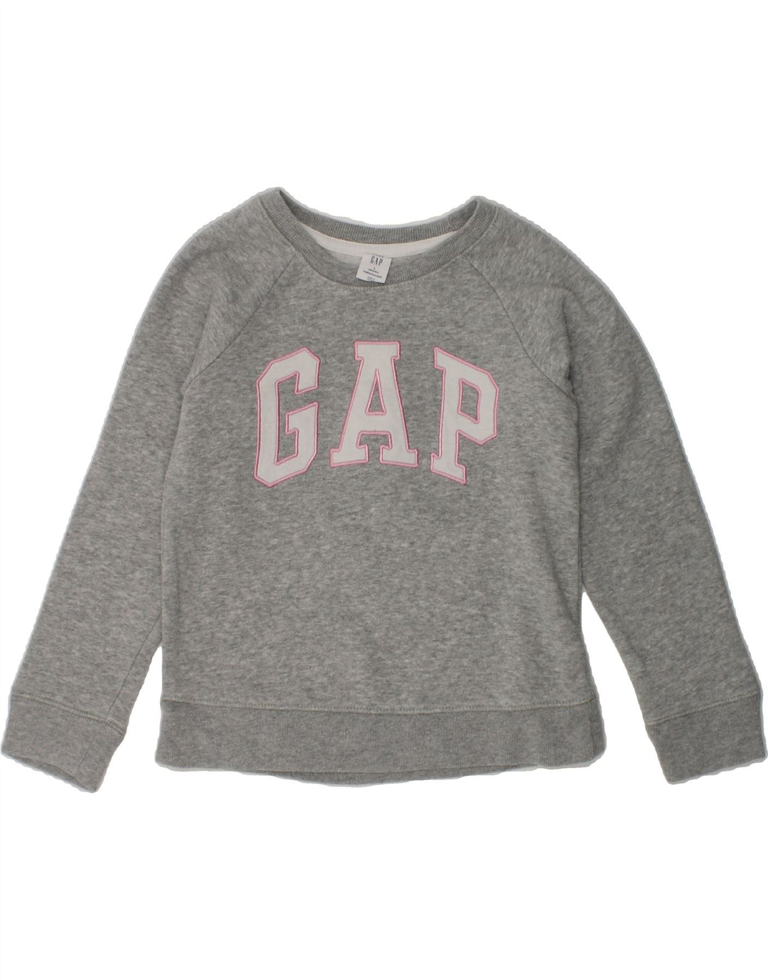 GAP Girls Graphic Sweatshirt Jumper 4-5 Years Grey | Vintage Gap | Thrift | Second-Hand Gap | Used Clothing | Messina Hembry 