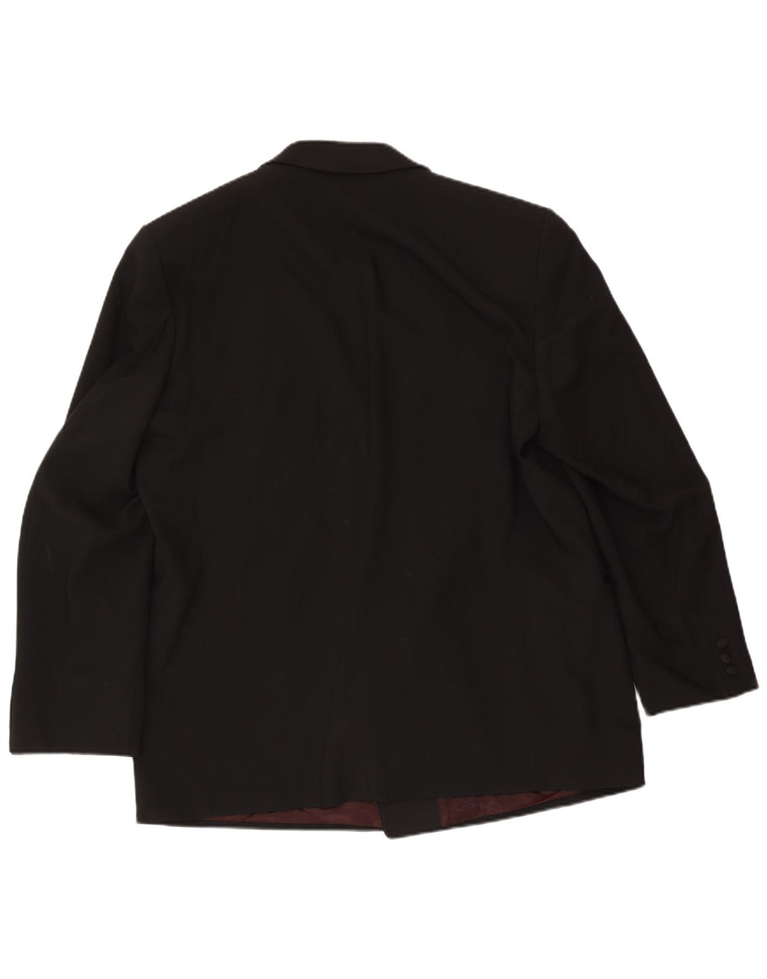 Wilvorst Herre Double Breasted Blazer Jacket UK 40 Large Black Wool