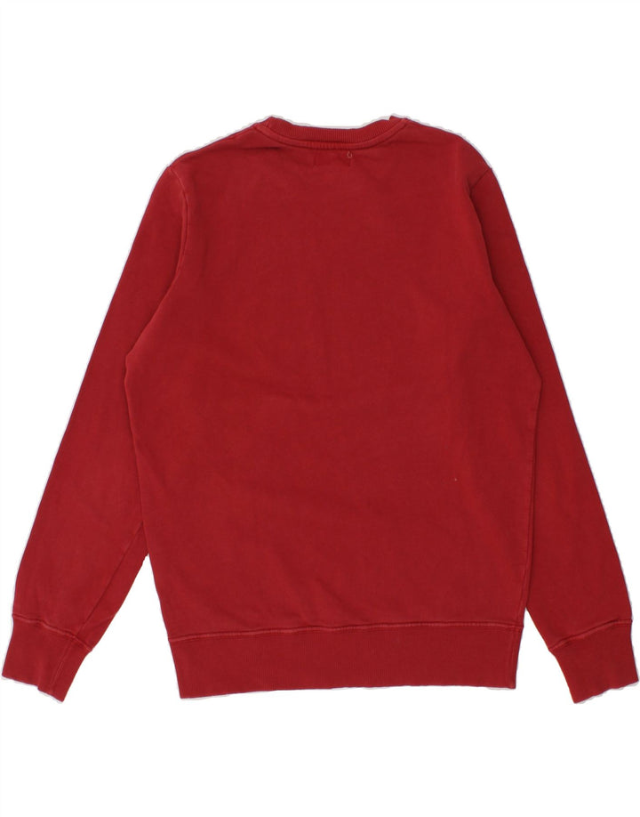 CONVERSE Mens Graphic Sweatshirt Jumper Medium Red Cotton Vintage Converse and Second-Hand Converse from Messina Hembry 