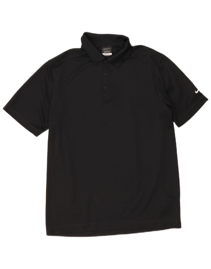 Nike Herre Dri Fit Polo Shirt Stor sort polyester