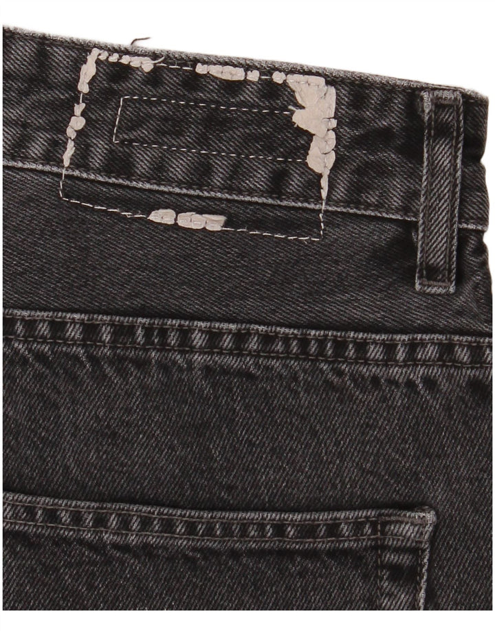Zara Dame Jeans med høj talje EU 42 Large W32 L30 Grå